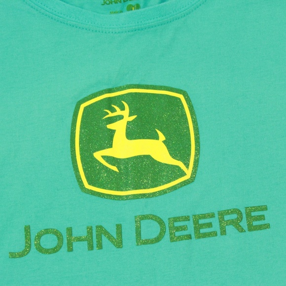SOLD! - John Deere Womens Tshirt Size Large Green - Picture 3 of 4